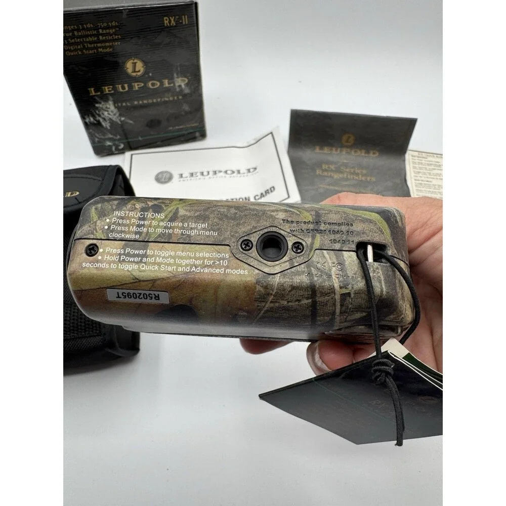 LEUPOLD RX-II TRUE BALLISTIC RANGE (TBR) LASER RANGEFINDER - Picture 7 of 16